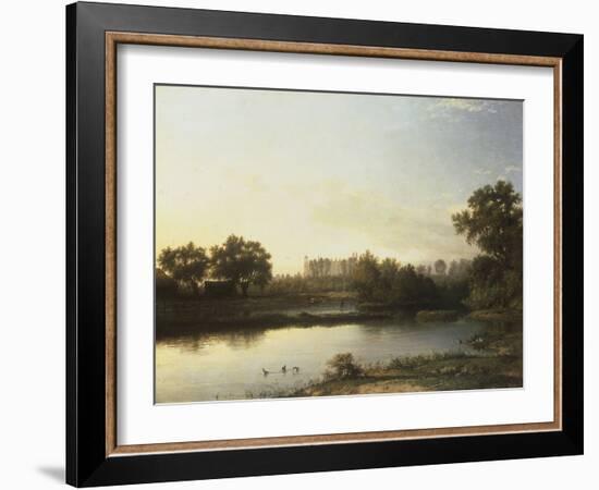 Eton from the River, 1818-Patrick Nasmyth-Framed Giclee Print