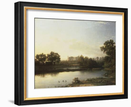 Eton from the River, 1818-Patrick Nasmyth-Framed Giclee Print