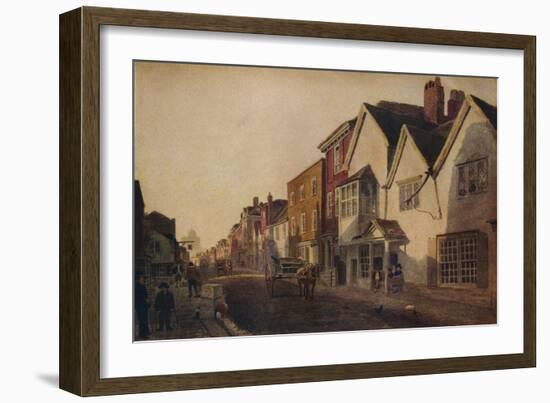 Eton High Street, c19th century, (1924)-Peter De Wint-Framed Giclee Print