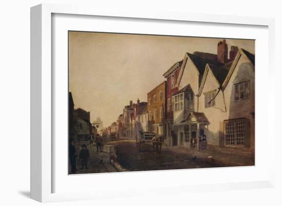 Eton High Street, c19th century, (1924)-Peter De Wint-Framed Giclee Print