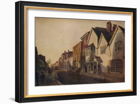 Eton High Street, c19th century, (1924)-Peter De Wint-Framed Giclee Print