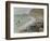 Etretat, Beach and the Porte D'Amont, 1883-Claude Monet-Framed Giclee Print