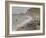 Etretat, Beach and the Porte D'Amont, 1883-Claude Monet-Framed Giclee Print