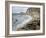 Etretat, Beach and the Porte D'Amont-Claude Monet-Framed Art Print