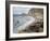 Etretat, Beach and the Porte D'Amont-Claude Monet-Framed Art Print