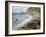 Etretat, Beach and the Porte D'Amont-Claude Monet-Framed Art Print