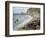 Etretat, Beach and the Porte D'Amont-Claude Monet-Framed Art Print