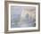 Etretat, la Manneporte, reflets sur l'eau-Claude Monet-Framed Giclee Print