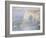 Etretat, la Manneporte, reflets sur l'eau-Claude Monet-Framed Giclee Print