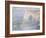 Etretat, la Manneporte, reflets sur l'eau-Claude Monet-Framed Giclee Print