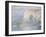 Etretat, la Manneporte, reflets sur l'eau-Claude Monet-Framed Giclee Print