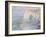 Etretat, la Manneporte, reflets sur l'eau-Claude Monet-Framed Giclee Print