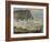 Etretat, mer agitée-Claude Monet-Framed Giclee Print