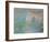 Etretat, the Cliff, Reflections on Water; 1885-Claude Monet-Framed Giclee Print