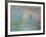 Etretat, the Cliff, Reflections on Water; 1885-Claude Monet-Framed Giclee Print