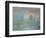 Etretat, the Cliff, Reflections on Water; 1885-Claude Monet-Framed Giclee Print