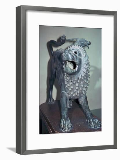 Etruscan bronze of a chimera. Artist: Unknown-Unknown-Framed Giclee Print