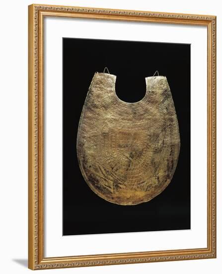 Etruscan Gold Leaf Pectoral, from Cerveteri, Rome Province, Italy, 7th Century B.C.-null-Framed Giclee Print