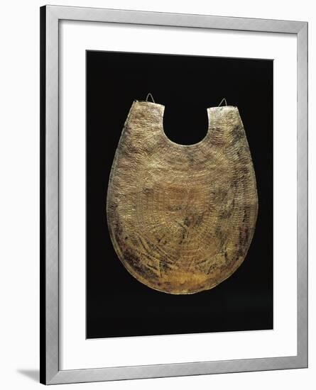 Etruscan Gold Leaf Pectoral, from Cerveteri, Rome Province, Italy, 7th Century B.C.-null-Framed Giclee Print