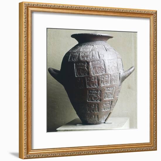 Etruscan Jar stamped with Centaurs and winged lions, 6th century BC-Unknown-Framed Giclee Print