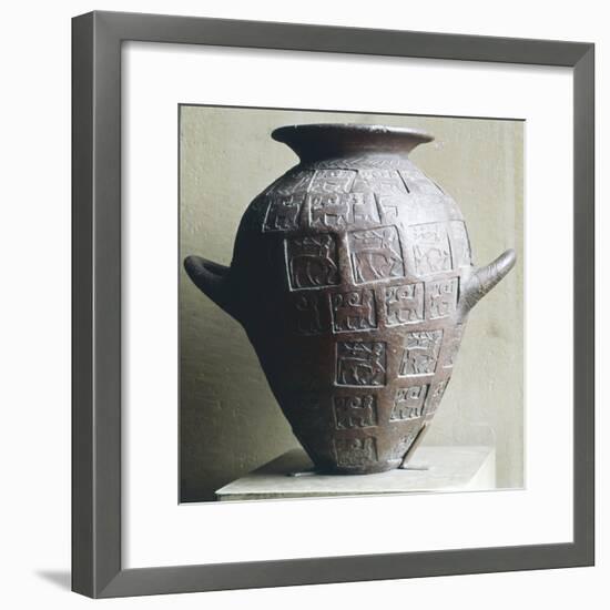 Etruscan Jar stamped with Centaurs and winged lions, 6th century BC-Unknown-Framed Giclee Print