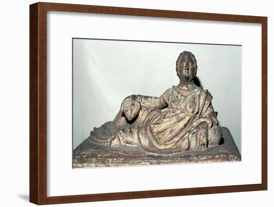 Etruscan sarcophagus. Artist: Unknown-Unknown-Framed Giclee Print