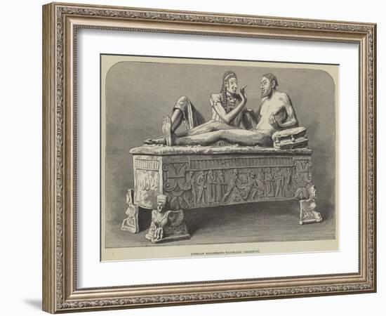 Etruscan Sarcophagus, Castellani Collection-null-Framed Giclee Print