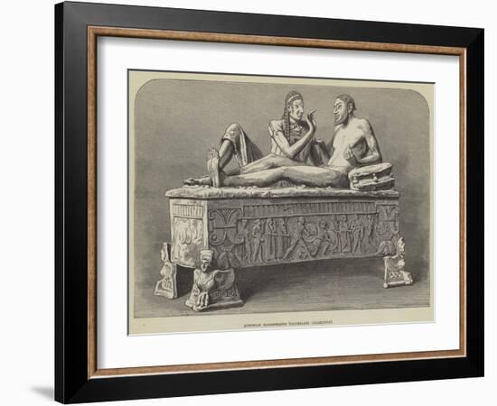 Etruscan Sarcophagus, Castellani Collection-null-Framed Giclee Print