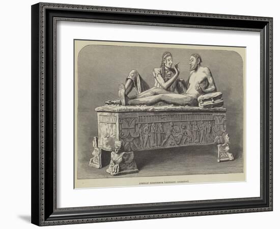 Etruscan Sarcophagus, Castellani Collection-null-Framed Giclee Print