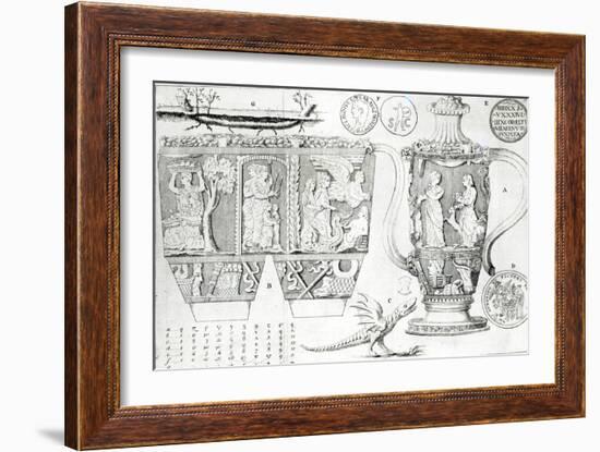 Etruscan Vase and Designs, 1749-null-Framed Giclee Print