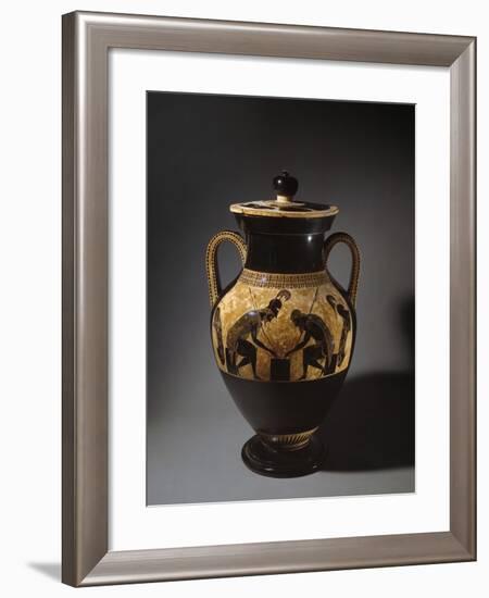 Etruscan Vase Depicting Achilles and Ajax Playing Dice-null-Framed Photographic Print