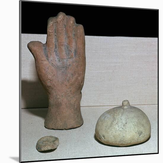 Etruscan votive offerings from a sanctuary of healing-Unknown-Mounted Giclee Print