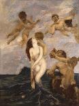 Birth of Venus (Venus Emerges from Waves)-Ettore Tito-Stretched Canvas