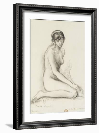 Etude d'après le modèle pour les filles de Thespius-Gustave Moreau-Framed Giclee Print