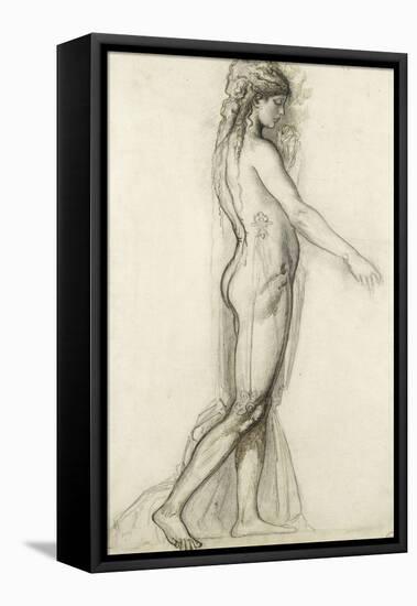 Etude d'après le modèle pour Salomé-Gustave Moreau-Framed Premier Image Canvas