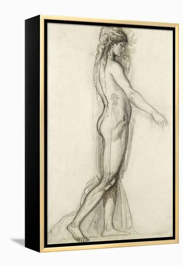 Etude d'après le modèle pour Salomé-Gustave Moreau-Framed Premier Image Canvas