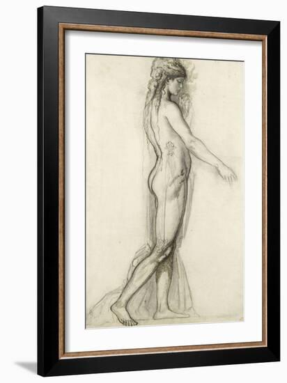 Etude d'après le modèle pour Salomé-Gustave Moreau-Framed Giclee Print