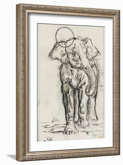 Etude d'éléphant-Gustave Moreau-Framed Giclee Print