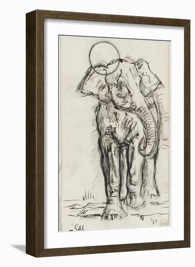 Etude d'éléphant-Gustave Moreau-Framed Giclee Print