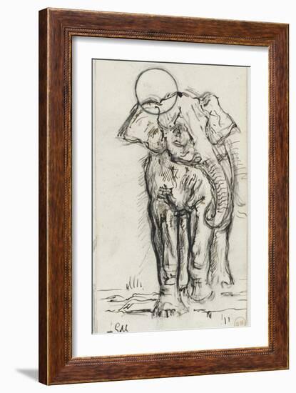 Etude d'éléphant-Gustave Moreau-Framed Giclee Print