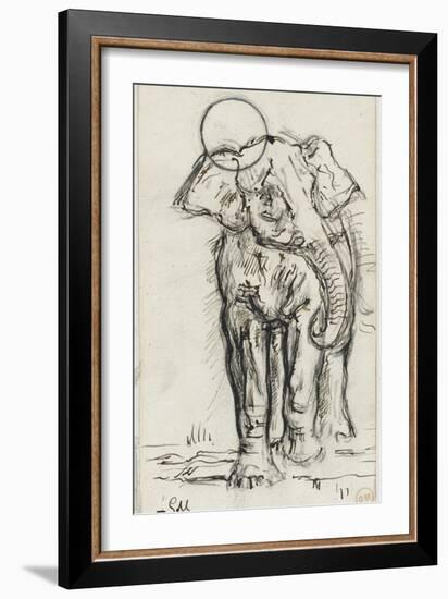 Etude d'éléphant-Gustave Moreau-Framed Giclee Print