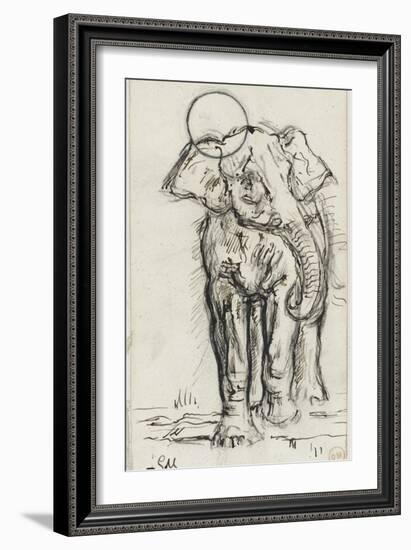 Etude d'éléphant-Gustave Moreau-Framed Giclee Print