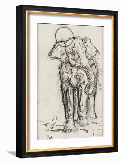 Etude d'éléphant-Gustave Moreau-Framed Giclee Print