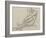 Etude d'homme nu assis se tenant des deux mains la jambe droite-Gustave Moreau-Framed Giclee Print