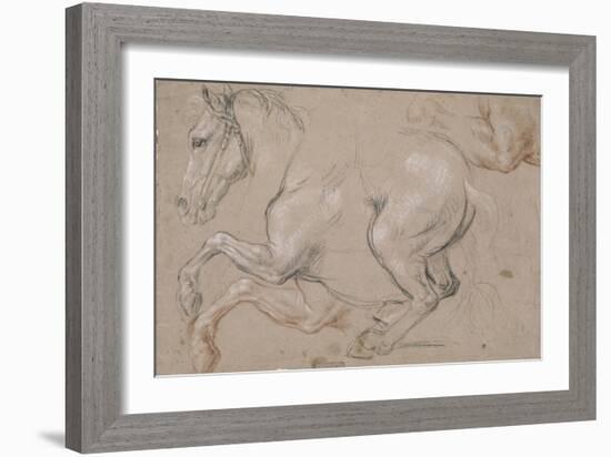 Etude d'un cheval galopant vers la gauche; étude pour le portrait du duc de Chartres-Pierre Mignard-Framed Giclee Print