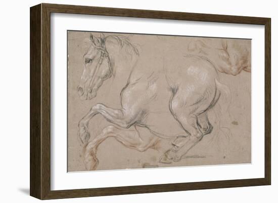 Etude d'un cheval galopant vers la gauche; étude pour le portrait du duc de Chartres-Pierre Mignard-Framed Giclee Print