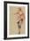 Etude D'un Danseur Debout Avec Un Bras Tendu - Oeuvre De Jean Antoine Watteau (1684-1721), Craie, S-Jean Antoine Watteau-Framed Giclee Print