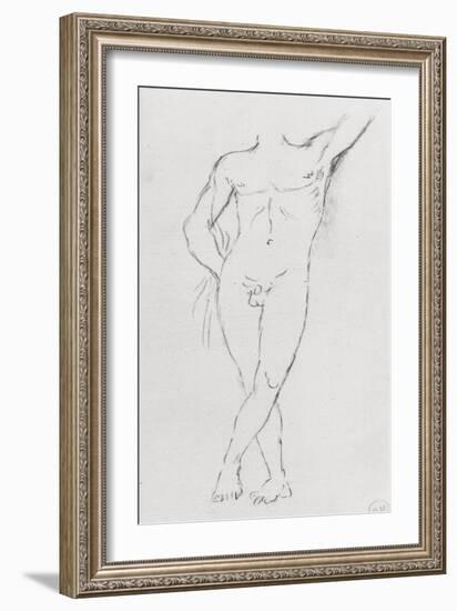 Etude d'un homme nu sans tête-Gustave Moreau-Framed Giclee Print