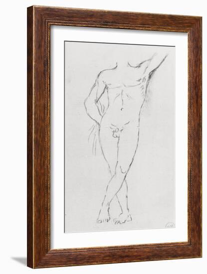 Etude d'un homme nu sans tête-Gustave Moreau-Framed Giclee Print