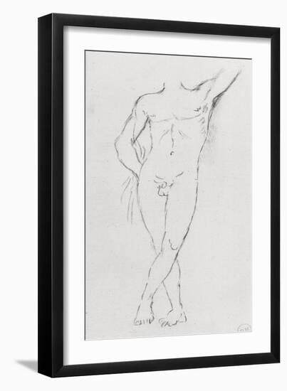 Etude d'un homme nu sans tête-Gustave Moreau-Framed Giclee Print